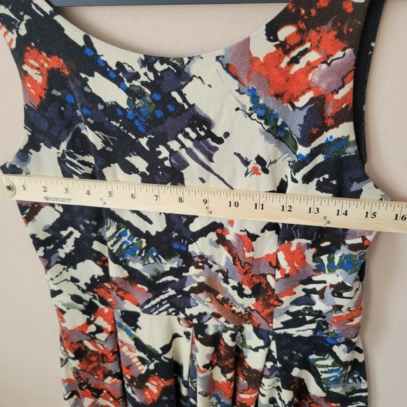 Anthropologie Maeve Capelle Multicolored Abstract Sleeveless Dress in M - Picture 7 of 11